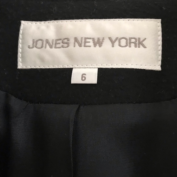 Women’s Black Jones New York Wool Coat - Picture 2 of 4